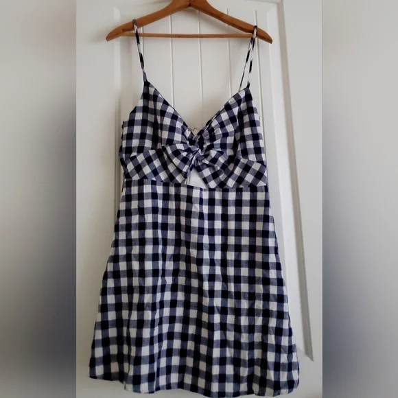 Wild Honey blue and white gingham mini dress - Picture 2 of 6